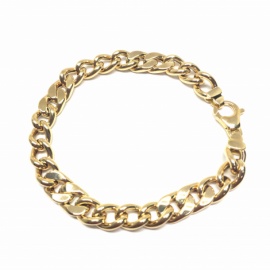 PULSERA ORO 18KT 4X3 CIRCONITAS D8,91X3,06MM 20,5CM PESO G14,70