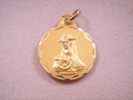 MEDALLA ORO 18KT ESCAPULARIO V.ANGUSTIAS C.JESUS PESO G1,9 D18MM