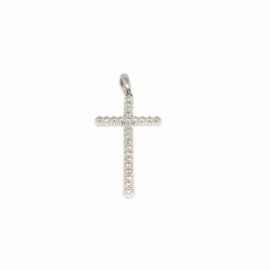 CRUZ PLATA 925 RODIADA CIRCONITAS D29X16MM PESO G1,3