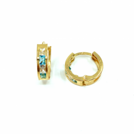 AROS ORO 18KT CIRCONITAS D10X3,5MM PESO G1,50