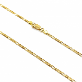 CADENA ORO MACIZA 18KT 3X1 50CM D2,27MM PESO G6,10