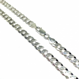 CADENA PLATA 925 BARBADA PLANA D6,48X1,59MM 60CM PESO G30,7