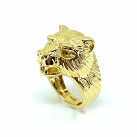 SELLO ORO 18KT CABEZA OSO D25X20MM PESO G9,10