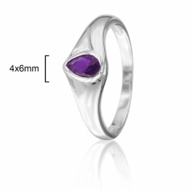 ANILLO PLATA 925 RODIADA PIEDRA COLORES