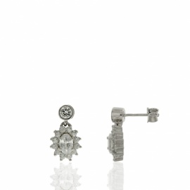 PENDIENTES PLATA 925 RODIADA CIRCONITAS