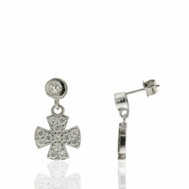 PENDIENTES PLATA 925 RODIADA CIRCONITAS