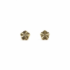 PENDIENTES ORO 18KT BEBE FLOR D5MM PESO G0,60