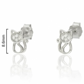 PENDIENTES PLATA 925 RODIADA GATOS