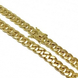 CADENA ORO 18KT CUBANA MACIZA D10,28X3,62 PESO G233,40