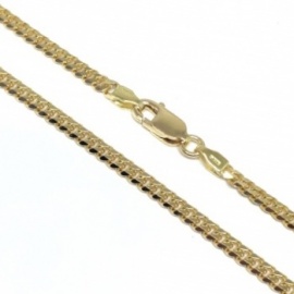 CADENA ORO 18KT CUBANA MACIZA 40CM D1,24X2,78MM PESO G12,3