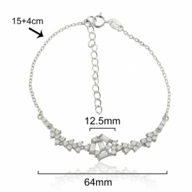 PULSERA WEDDING PLATA 925 RODIADA CIRCONITAS