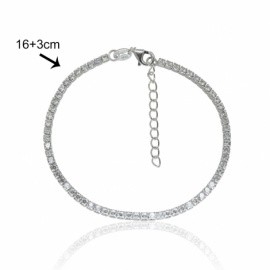 PULSERA WEDDING PLATA 925 RODIADA RIVIERE