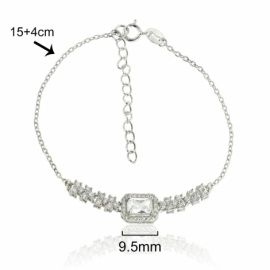 PULSERA WEDDING PLATA 925 RODIADA CIRCONITAS