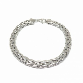 PULSERA PLATA 925 RODIADA D6,53X3,42MM LONGITUD 19,5CM PESO G10,0