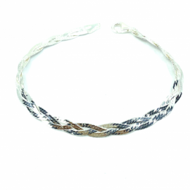 PULSERA PLATA 925 TRENZA 5MM 19CM