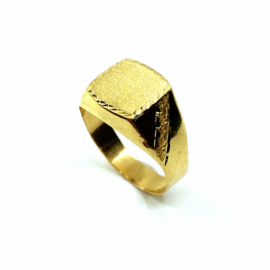 SELLO ORO 18KT COMUNION CUADRADO TALLADO D10MM PESO G2,40