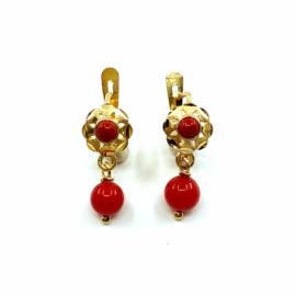 PENDIENTES ORO 18KT BEBE GITANILLAS BOLA D15X6MM PESO G1,20