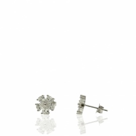 PENDIENTES PLATA 925 RODIADA CON CIRCONITAS