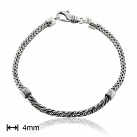 PULSERA PLATA 925 RODIADA D4MM LONGITUD 21,5CM