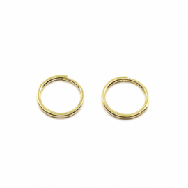 AROS ORO 18KT TUBO REDONDO MACIZO D12X1,40MM PESO G1,85