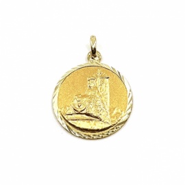 MEDALLA ORO 18KT VIRGEN ANGUSTIAS D20MM PESO G3,90