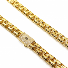 CADENA ORO 18KT RECTANGULAR D10X5,20MM 60CM PESO G73,45