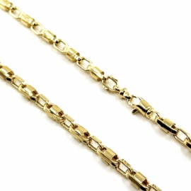 CADENA ORO 18KT REDONDA TUBO D11X5MM 60CM PESO G20,15