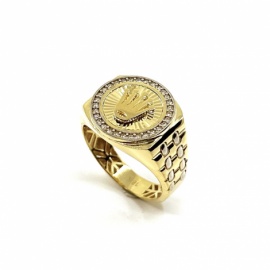 SELLO ORO 18KT ROLEX BICOLOR CIRCONITAS D17,5MM PESO G7,80