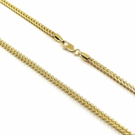 CADENA ORO 18KT ESPIGA CUADRADA D3,20MM 60CM PESO G15,05