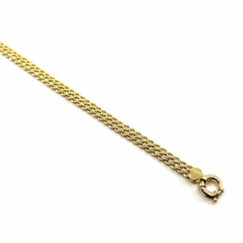 PULSERA ORO 18KT DOBLE CORDON 5,90X2,50MM 19CM PESO G5,00