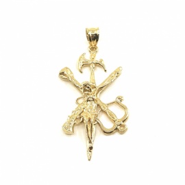 CRUZ ORO 18KT CRISTO DE LA LEGION D46X24MM PESO G5,85