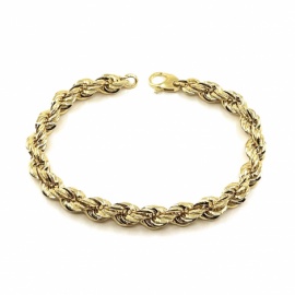 PULSERA ORO 18KT CORDON D7,5MM 21CM PESO G10,05