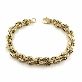 PULSERA ORO 18KT CORDON D8MM 21CM PESO G10,75