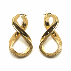 AROS ORO 18KT OCHO MARTELADO D35X6MM PESO G7,05