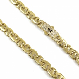 CADENA ORO 18KT MONACO D9X3MM 60CM PESO G47,25