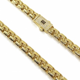 CADENA ORO 18KT RECTANGULAR D8X3,90MM 60CM PESO G63,65