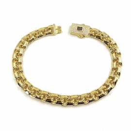 PULSERA ORO 18KT RECTANGULAR D8X3,90MM 22CM PESO G24,05