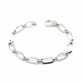 PULSERA PLATA 925 ESLABONES D7,5MM 20CM