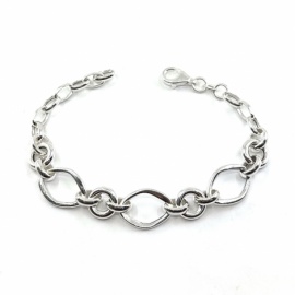 PULSERA PLATA 925 ESLABONES D11MM 20CM