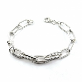 PULSERA PLATA 925 ESLABONES D8MM 20CM