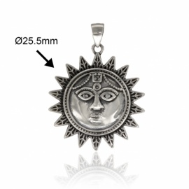 COLGANTE PLATA 925 RODIADA SOL D25,5MM