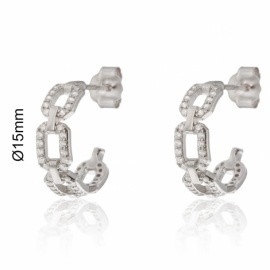 PENDIENTES PLATA 925 CON CIRCONITAS