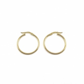 AROS ORO 18KT TUBO LISO FINO D15X1,50MM PESO G1,05