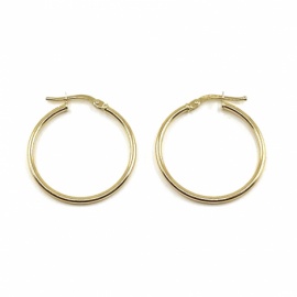 AROS ORO 18KT TUBO LISO FINO D20X1,50MM PESO G1,30