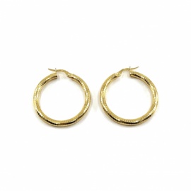AROS ORO 18KT TUBO FACETADO D10X2,85MM PESO G1,45