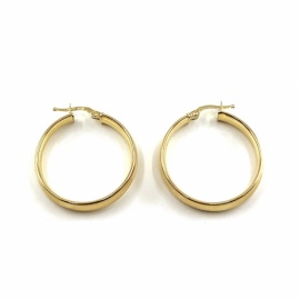 AROS ORO 18KT MEDIA CAÑA ANCHA D20X4,85MM PESO G2,80