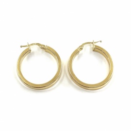 AROS ORO 18KT TUBO CUADRADO D15X3,90MM PESO G2,40