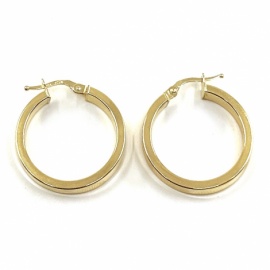 AROS ORO 18KT TUBO CUADRADO D20X3,90MM PESO G3,00