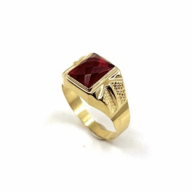 SELLO ORO 18KT RECTANGULAR D13X11MM PESO G5,45