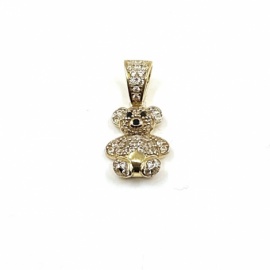 COLGANTE ORO 18KT OSITO CIRCONITAS D20X10MM PESO G1,70
